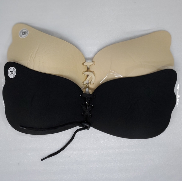 (2) Self Adhesive Strapless Push Up Bra - Picture 5 of 7